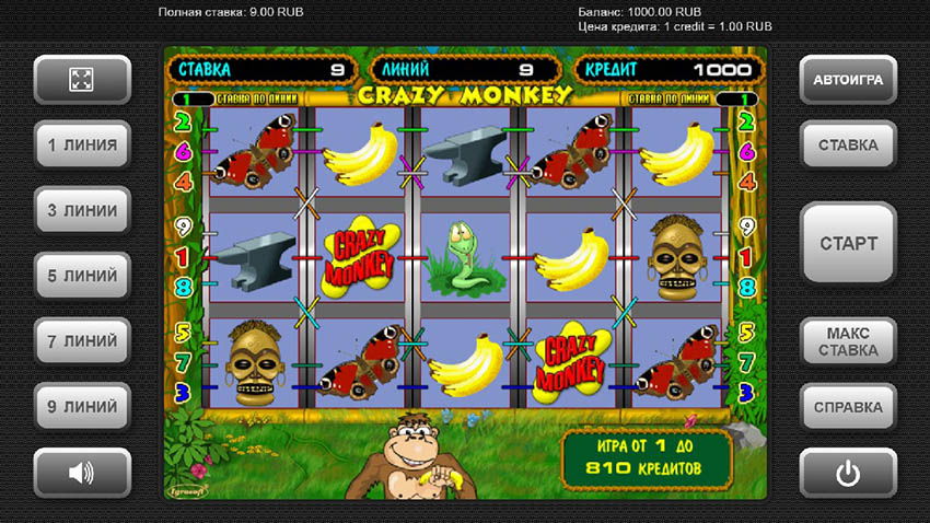 Free crazy monkey slot game